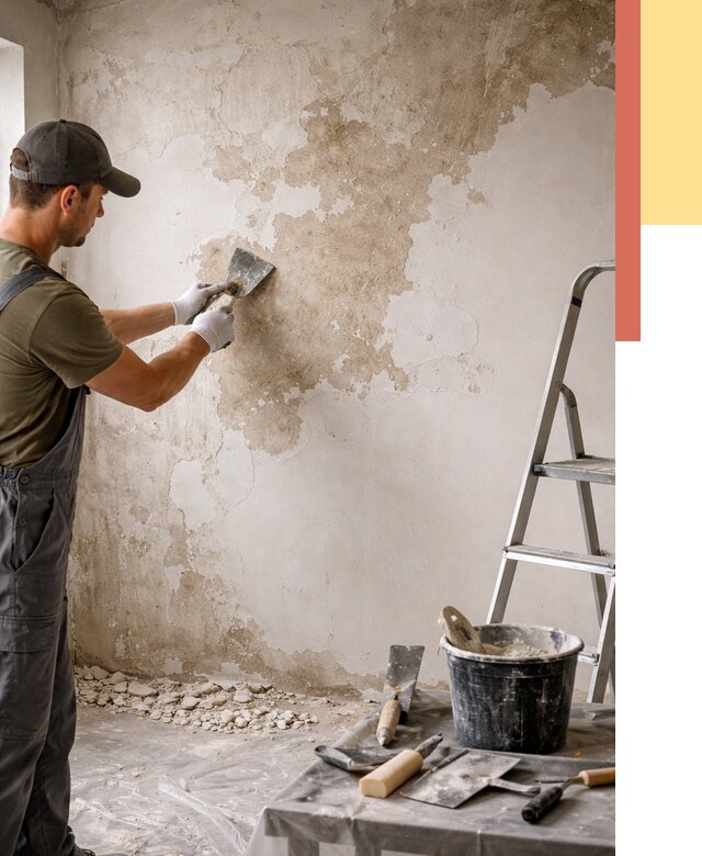 Снятие старой шпаклевки в Великом Устюге от 1883 руб. — быстро и недорого | ОТДЕЛОЧНИК-Влс