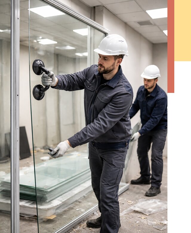 Демонтаж стеклянных перегородок в Великом Устюге от 3257 руб. — быстро и недорого | ОТДЕЛОЧНИК-Влс