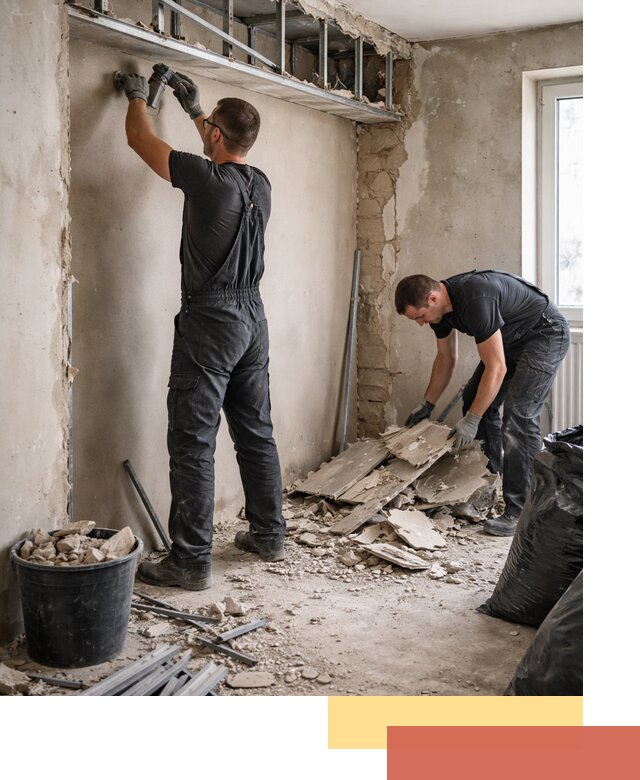 Демонтаж короба из гипсокартона в Великом Устюге быстро и аккуратно