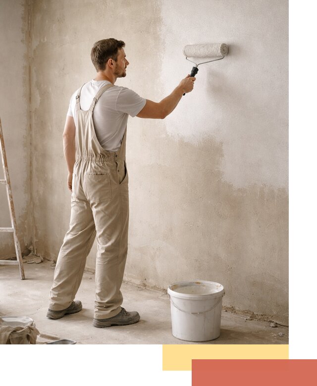 Грунтовка стен под отделку в Великом Устюге профессиональным раствором