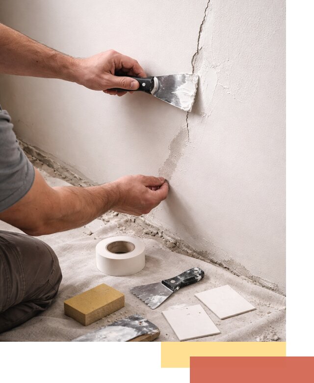 Заделка трещин и сколов в стенах и потолках в Великом Устюге