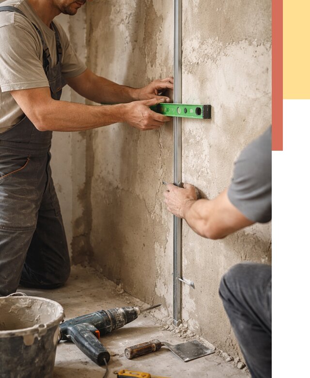 Установка штукатурных маяков в Великом Устюге от 7125 руб. — быстро и недорого | ОТДЕЛОЧНИК-Влс