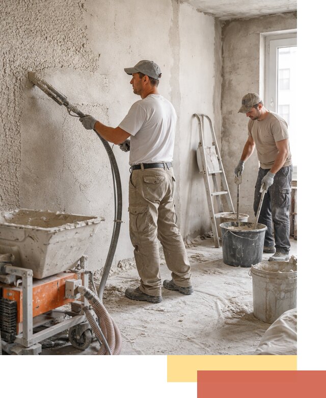 Машинная штукатурка стен в Великом Устюге — быстро и качественно