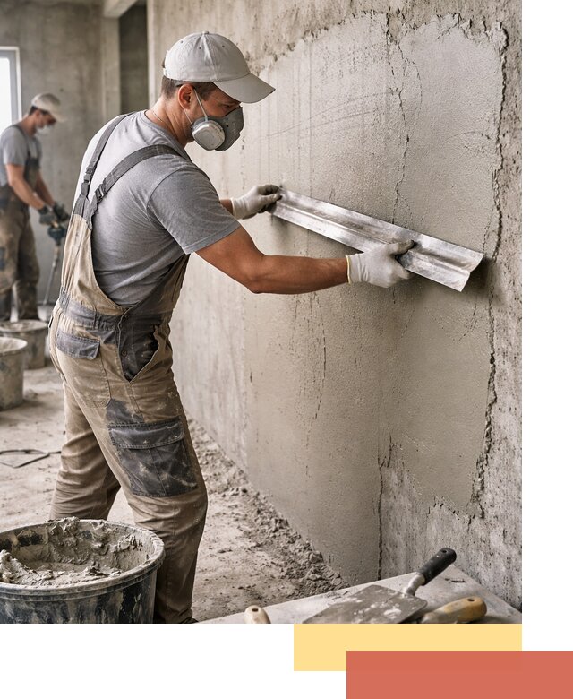 Штукатурка бетонных стен в Великом Устюге качественно и долговечно