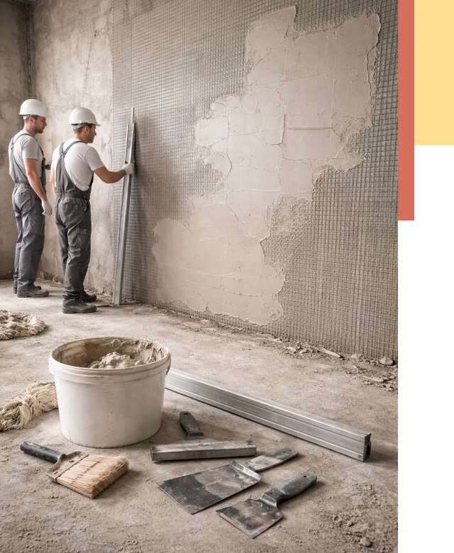 Штукатурка стен по сетке в Великом Устюге от 5598 руб./м2 — быстро и недорого | ОТДЕЛОЧНИК-Влс