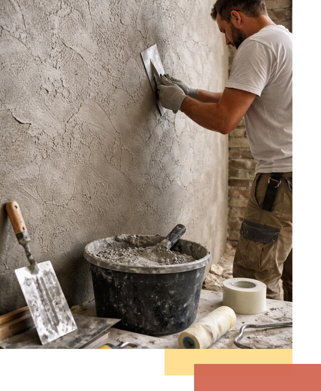 Декоративная штукатурка лофт в Великом Устюге — отделка стен и потолков