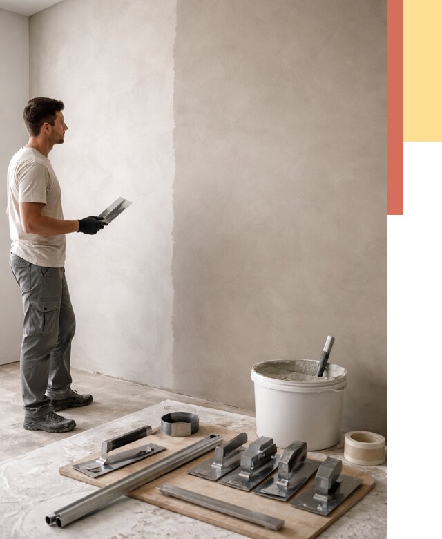 Нанесение микроцемента на стены в Великом Устюге от 3257 руб./м2 под ключ | ОТДЕЛОЧНИК-Влс