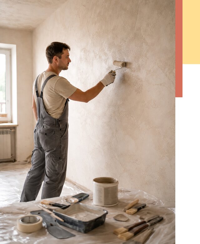 Нанесение лессирующей краски по декоративке в Великом Устюге от 1781 руб. | ОТДЕЛОЧНИК-Влс