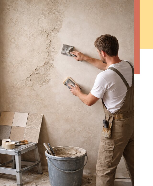 Ремонт декоративной штукатурки в Великом Устюге от 4581 руб. под ключ | ОТДЕЛОЧНИК-Влс