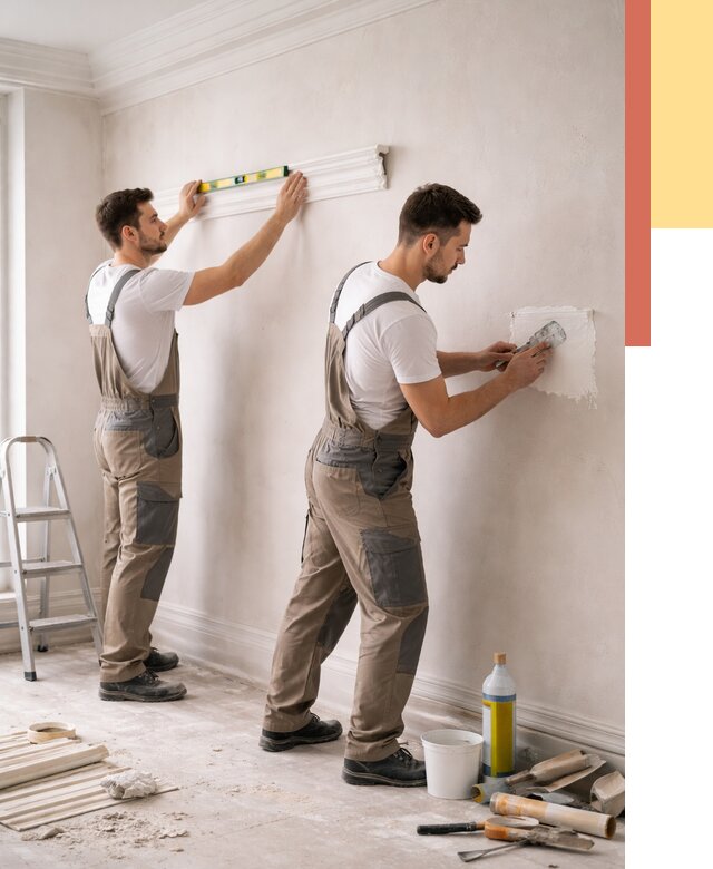 Монтаж лепнины на стены в Великом Устюге от 4581 руб. — недорого, быстро | ОТДЕЛОЧНИК-Влс