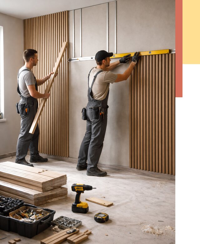 Монтаж реечных панелей на стены в Великом Устюге от 1221 руб. — быстро и недорого | ОТДЕЛОЧНИК-Влс