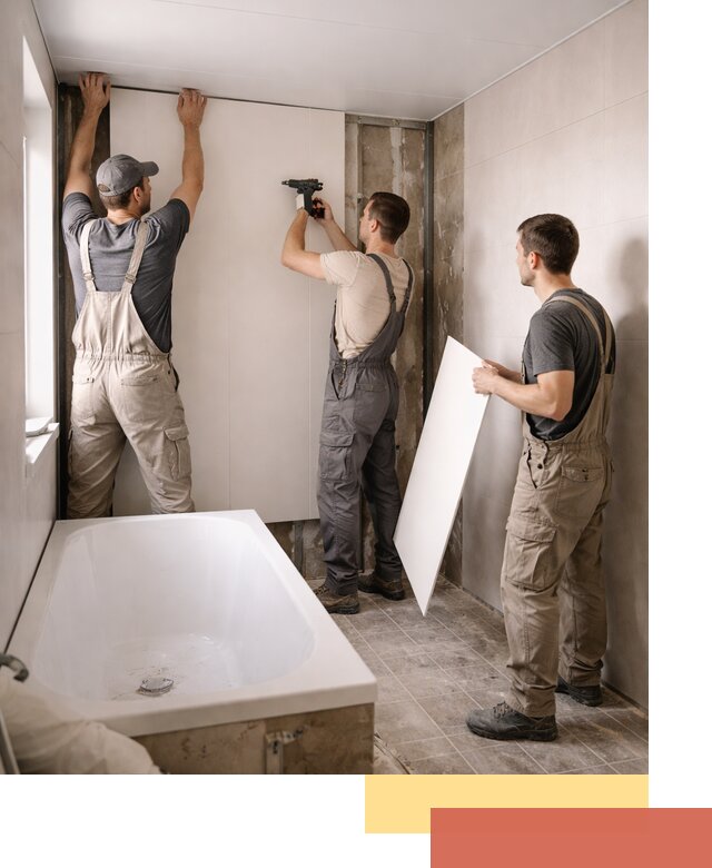 Отделка ванной панели ПВХ профессионально в Великом Устюге