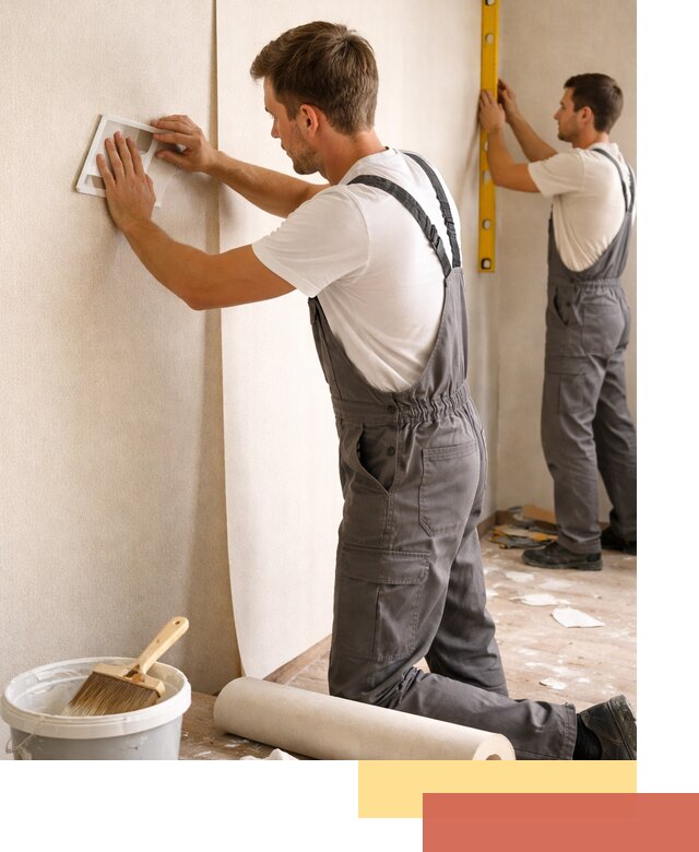 Поклейка бумажных обоев в Великом Устюге качественно и недорого