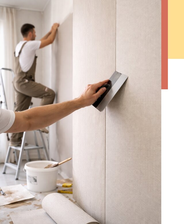 Поклейка текстильных обоев в Великом Устюге от 4581 руб. под ключ | ОТДЕЛОЧНИК-Влс