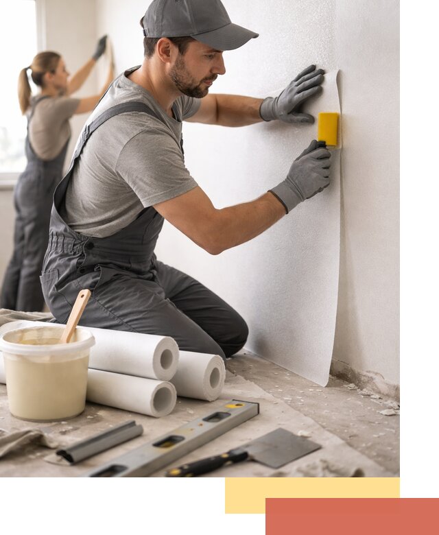 Поклейка стеклообоев профессионально в Великом Устюге