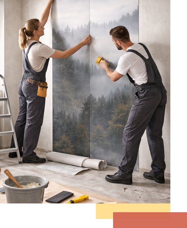 Поклейка фотообоев профессионально в Великом Устюге под ключ