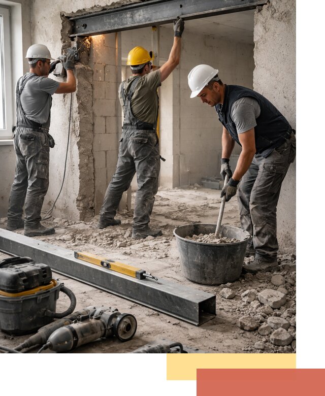 Создание проемов в стенах и несущих конструкциях в Великом Устюге