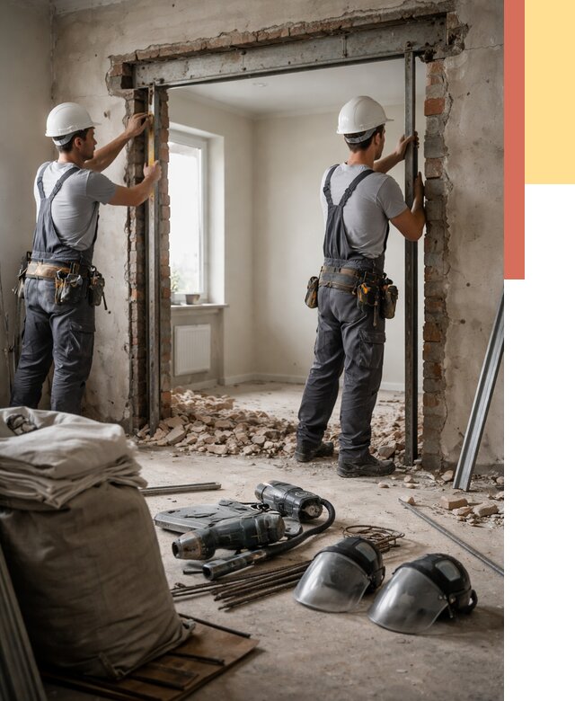 Расширение дверного проема в Великом Устюге от 12724 руб. под ключ | ОТДЕЛОЧНИК-Влс