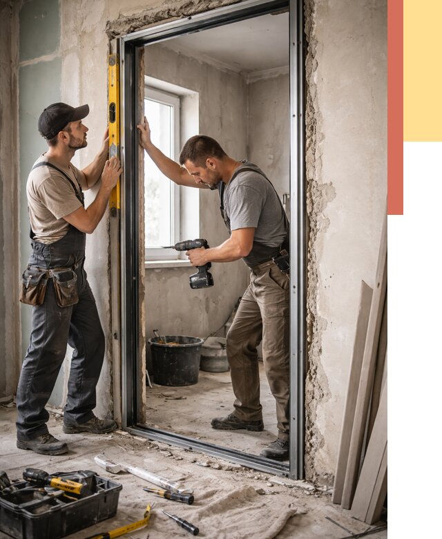 Закладка дверного проема в Великом Устюге от 3563 руб. — быстро и недорого | ОТДЕЛОЧНИК-Влс