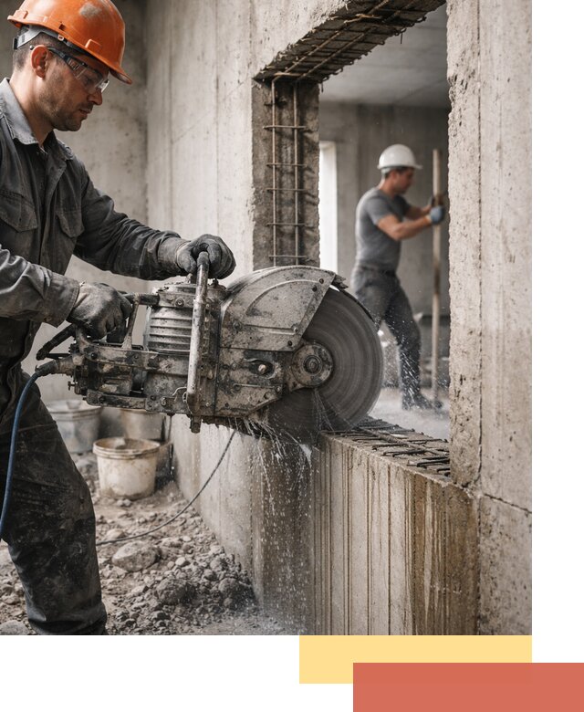 Алмазная резка проемов в Великом Устюге быстро и точно