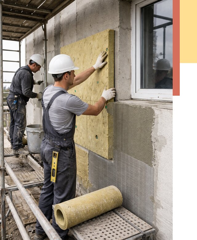 Утепление стен в Великом Устюге от 4377 руб. под ключ — быстро и недорого | ОТДЕЛОЧНИК-Влс