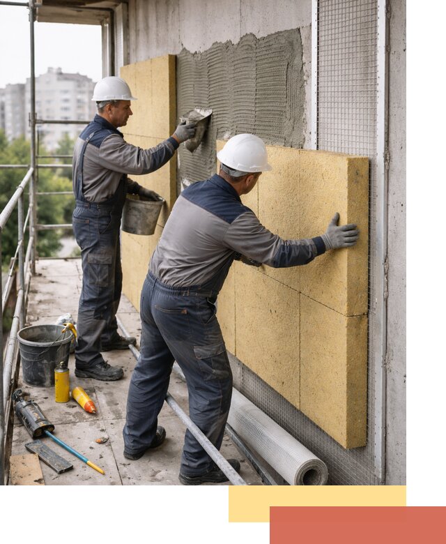 Утепление стен зданий и домов в Великом Устюге качественно и надежно