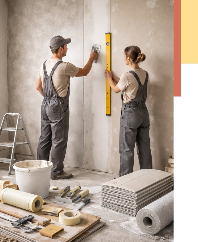 Отделка стен в Великом Устюге от 1527 руб/м² — недорого, быстро, под ключ | ОТДЕЛОЧНИК-Влс