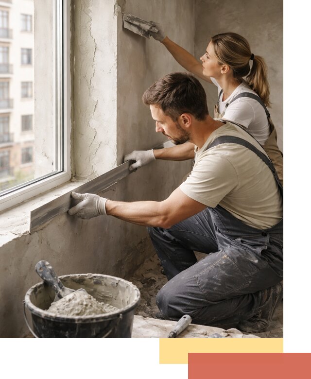 Штукатурка откосов дверей и окон профессионально в Великом Устюге