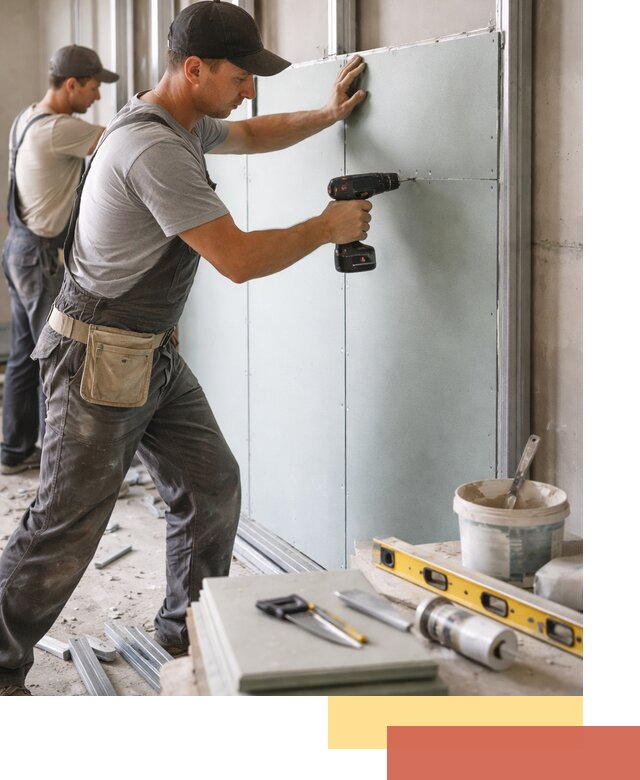 Кладка влагостойких перегородок ПГП в Великом Устюге