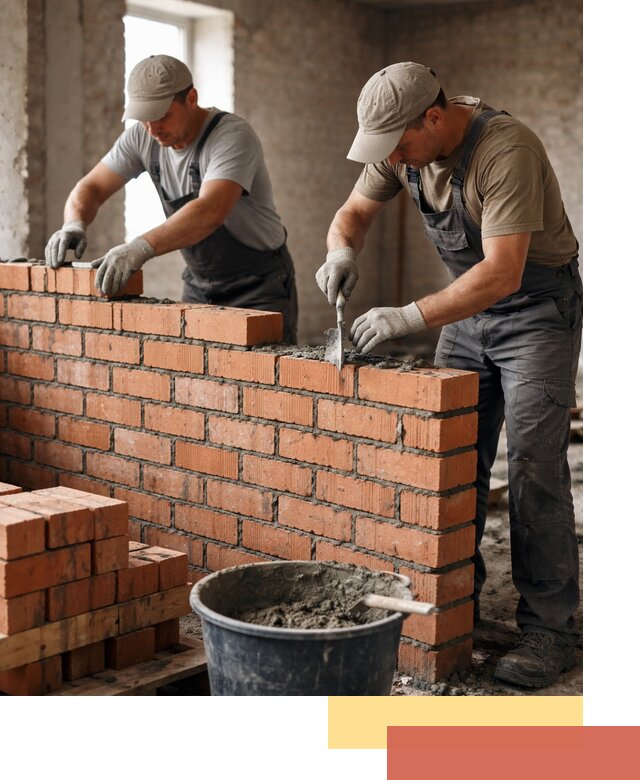 Кладка кирпичных перегородок под ключ в Великом Устюге