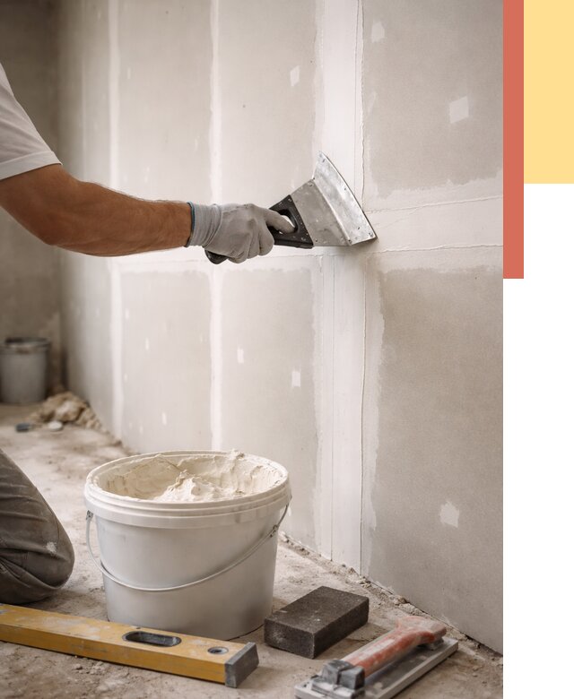 Шпаклевка перегородок из гипсокартона в Великом Устюге от 2545 руб. — услуги ОТДЕЛОЧНИК-Влс