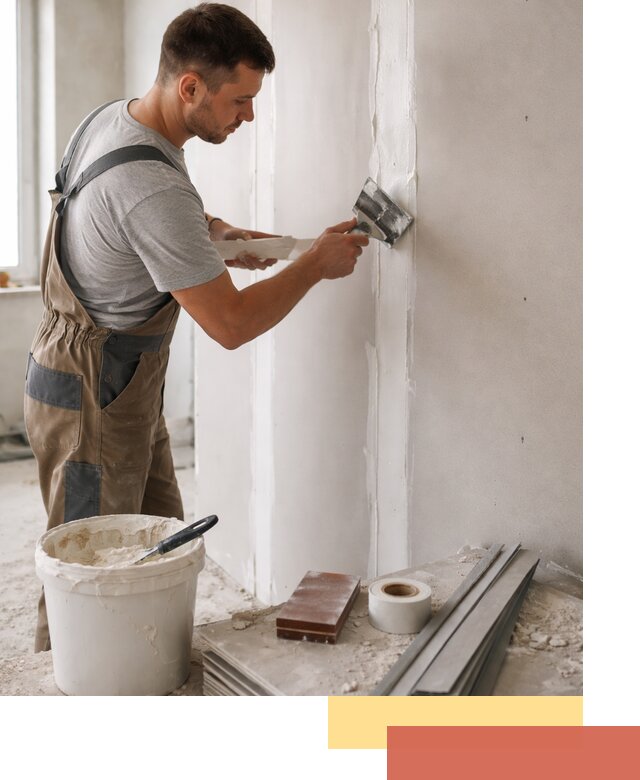 Шпаклевка перегородок из гипсокартона в Великом Устюге качественно и быстро