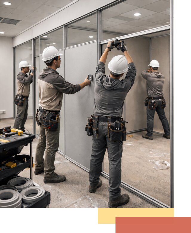 Мобильные офисные перегородки под ключ в Великом Устюге