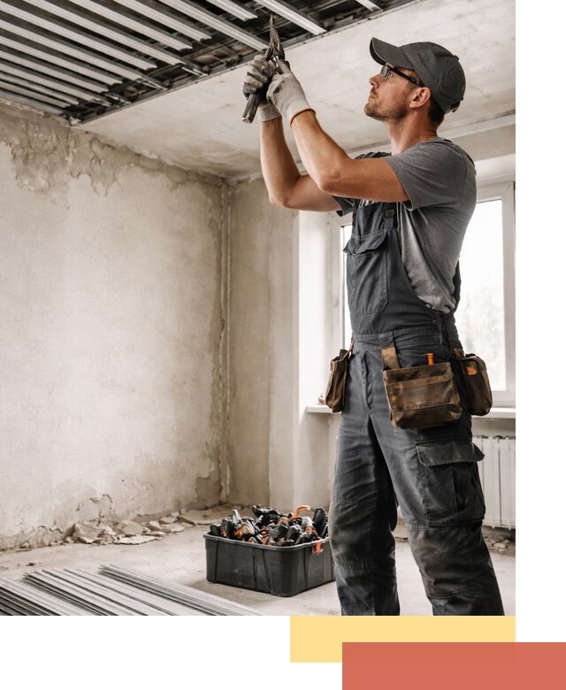 Демонтаж реечного потолка в Великом Устюге быстро и аккуратно