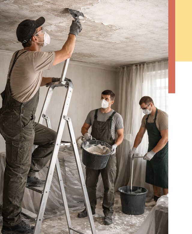 Удаление побелки с потолка в Великом Устюге от 2545 руб. быстро и недорого | ОТДЕЛОЧНИК-Влс