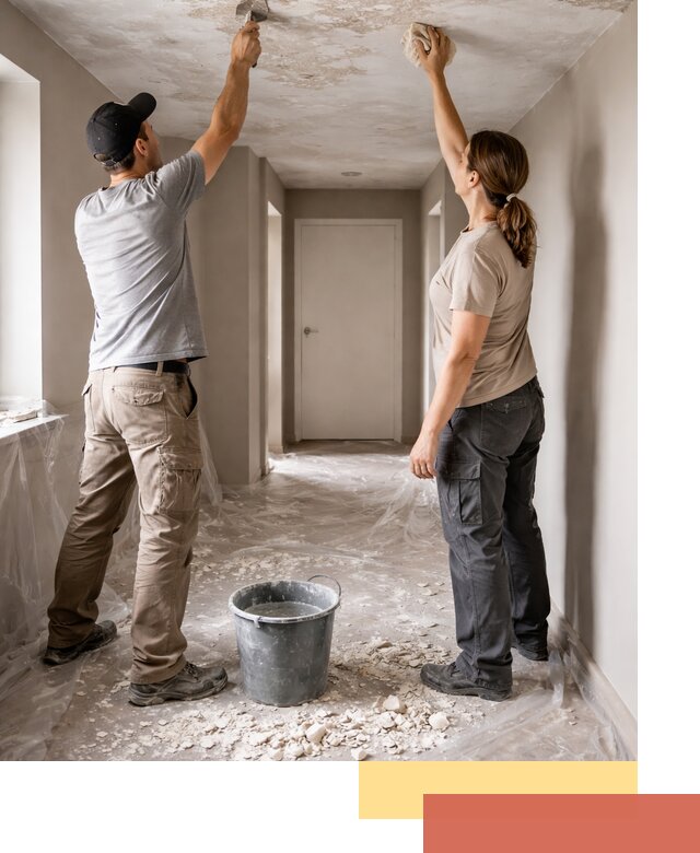 Удаление побелки с потолка в Великом Устюге — быстро и аккуратно