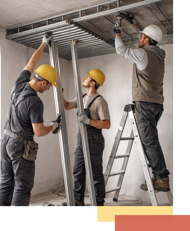 Монтаж реечного потолка под ключ в Великом Устюге