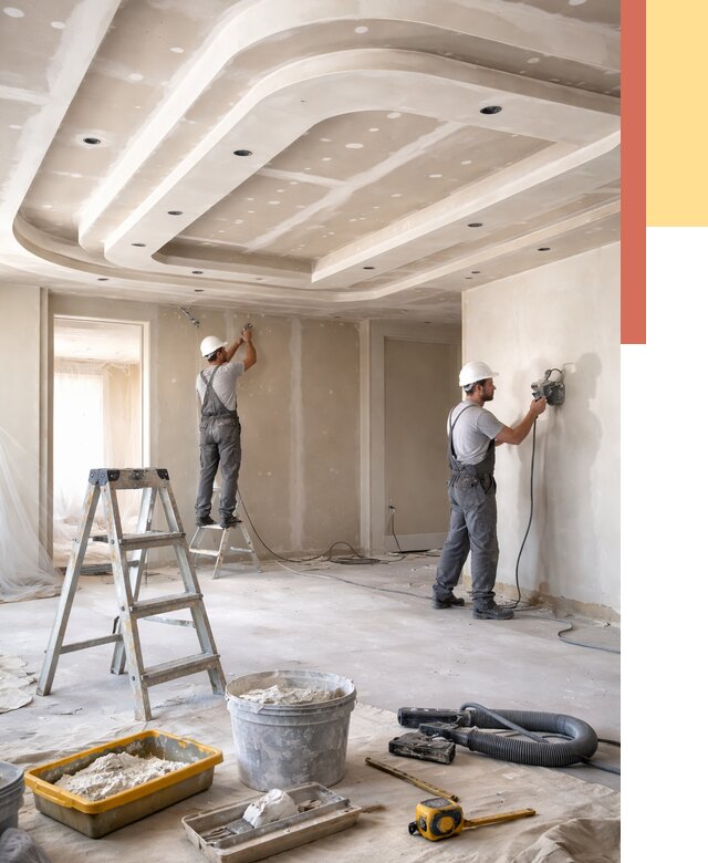 Многоуровневый потолок из гипсокартона в Великом Устюге от 763 руб. под ключ | ОТДЕЛОЧНИК-Влс