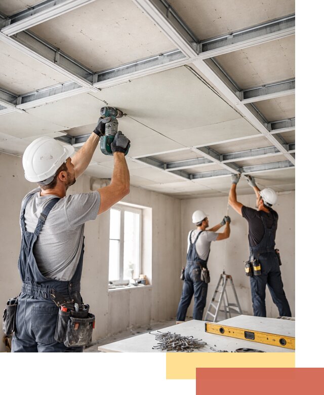 Кессонный потолок из гипсокартона под ключ в Великом Устюге