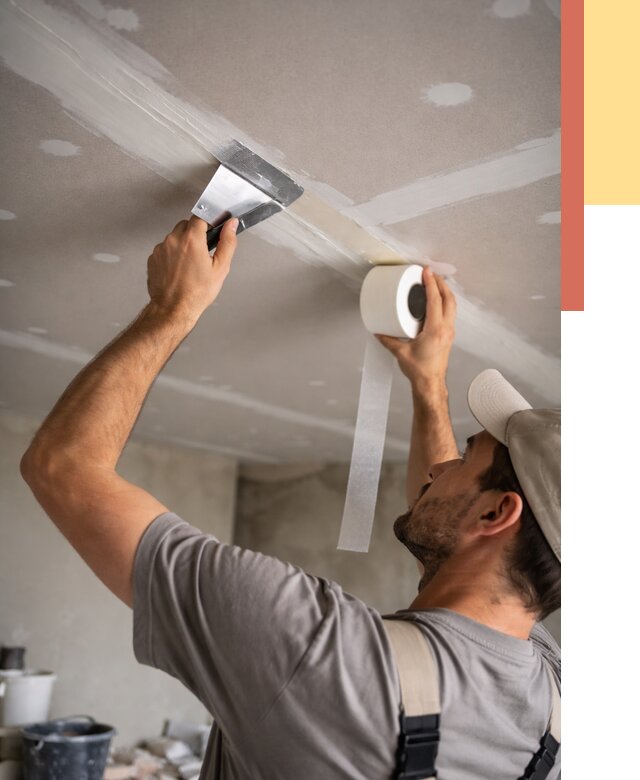 Обработка швов потолка ГКЛ в Великом Устюге от 7634 руб. под ключ | ОТДЕЛОЧНИК-Влс