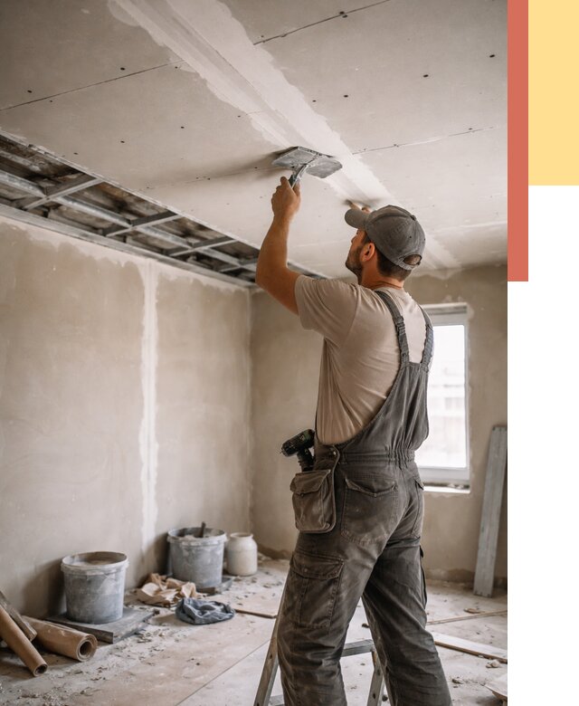 Ремонт потолка из гипсокартона в Великом Устюге от 662 руб./м² — быстро и недорого | ОТДЕЛОЧНИК-Влс