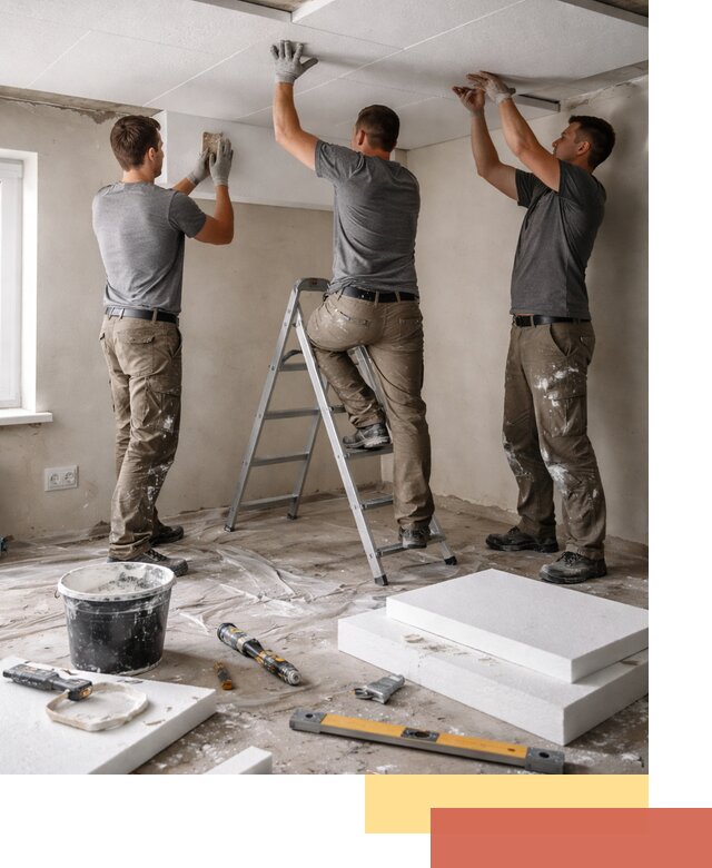 Утепление потолка пенопластом в Великом Устюге быстро и качественно